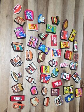 46-48 Food Silicone Shoe Charms For Crocs Shoes & Bags